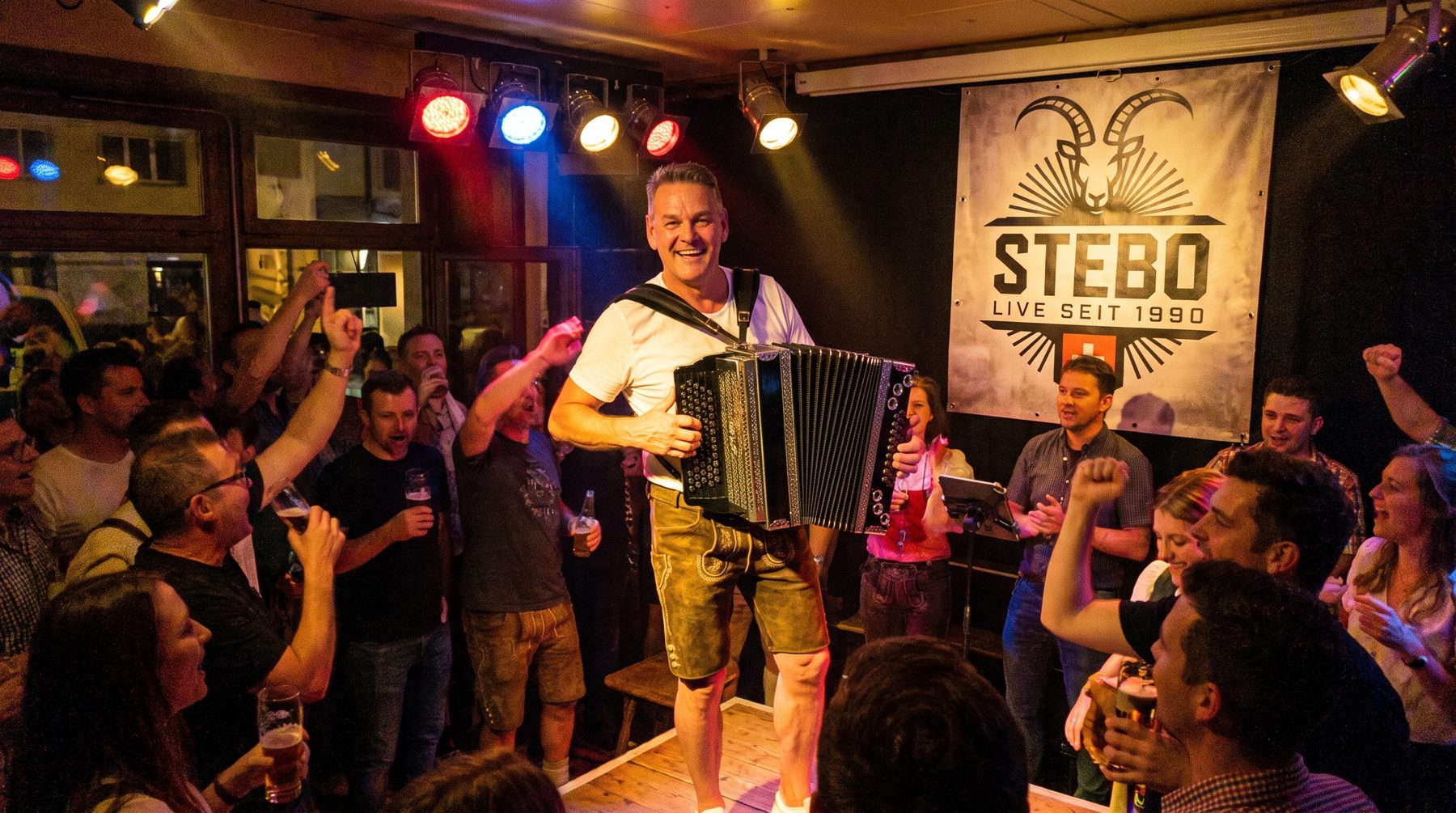 STEBO live auf der Bühne